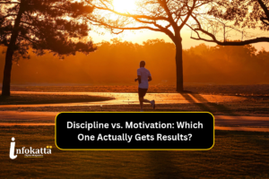 Person staying disciplined with their routine despite low motivation
